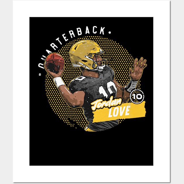 Jordan Love Green Bay Dots Wall Art by danlintonpro